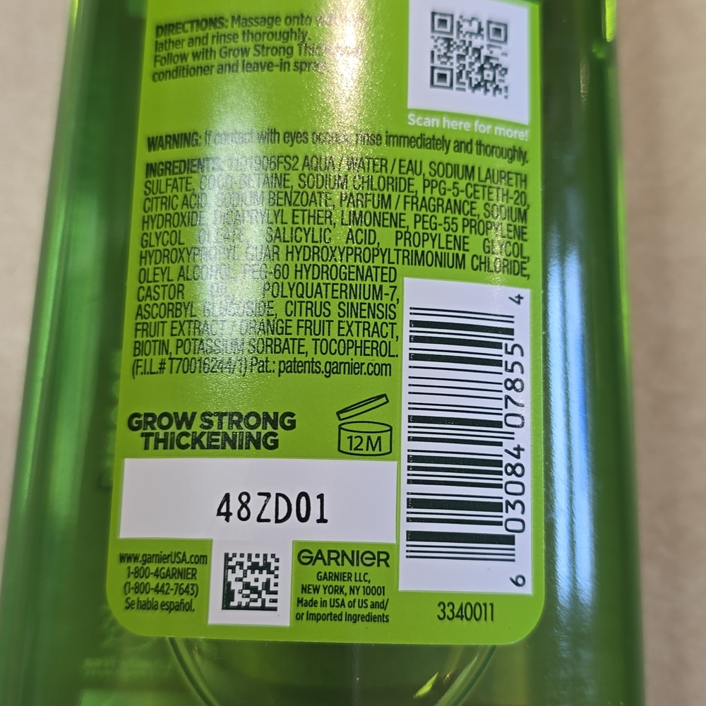 RESERVED Garnier Fructis Grow Stronger Thickening Shampoo and Conditioner - Picture 5 of 7